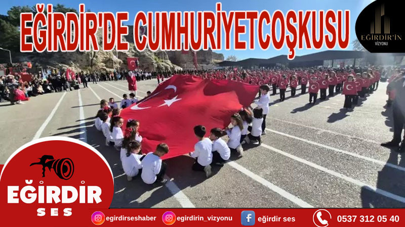 Eğirdir'de Cumhuriyet coşkusu