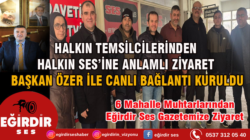 HALKIN TEMSİLCİLERİNDEN HALKIN SES’İNE ANLAMLI ZİYARET