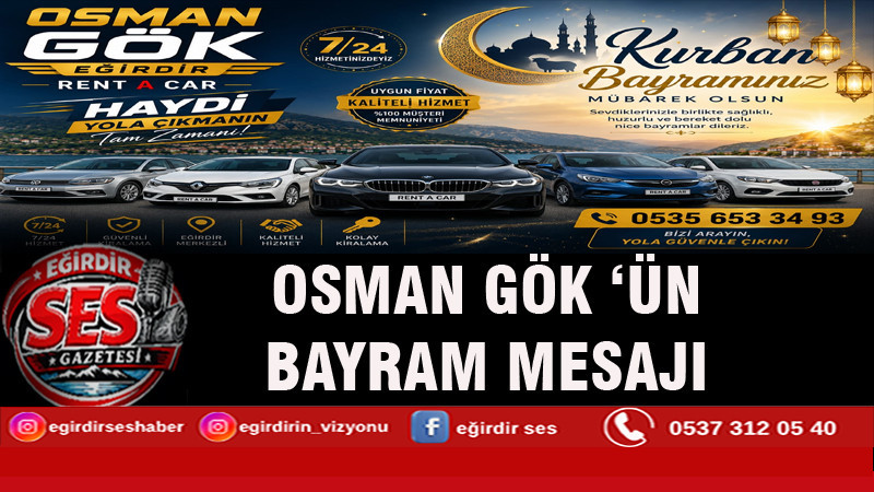 Gök  Rent A Car 'ın Kurban Bayramı Mesajı 