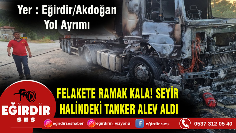 FELAKETE RAMAK KALA! SEYİR HALİNDEKİ TANKER ALEV ALDI