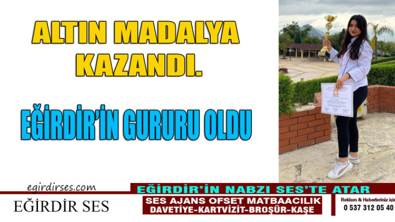 ALTIN MADALYA KAZANDI.