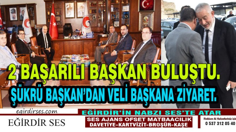2 BAŞARILI BELEDİYE BAŞKANI BULUŞTU.