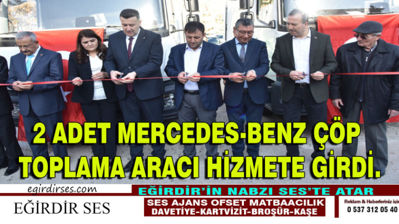 2 ADET MERCEDES-BENZ ÇÖP TOPLAMA ARACI HİZMETE GİRDİ.