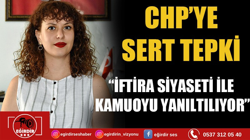 CHP 'ye sert tepki