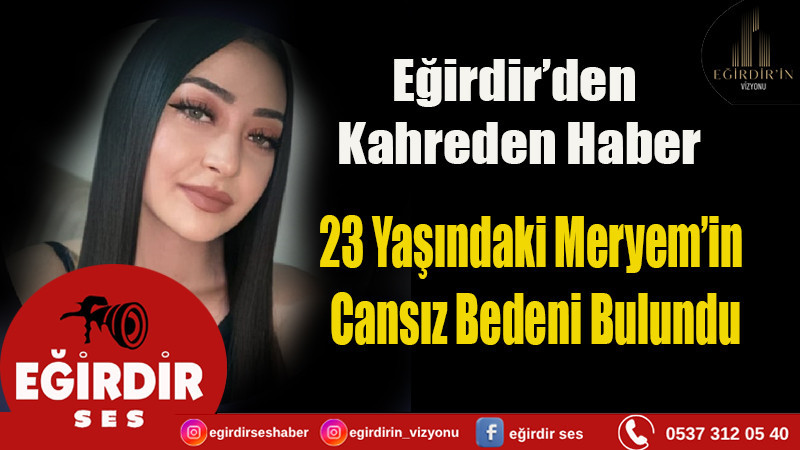 EĞİRDİR'DE ACI OLAY: GENÇ KIZ  EVİNİN BALKONUNDA ÖLÜ BULUNDU