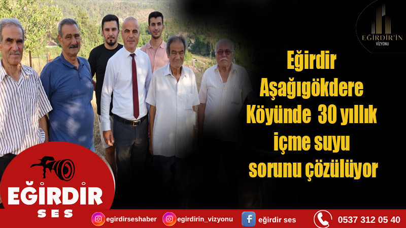 Isparta'da 30 yıllık içme suyu sorunu çözülüyor