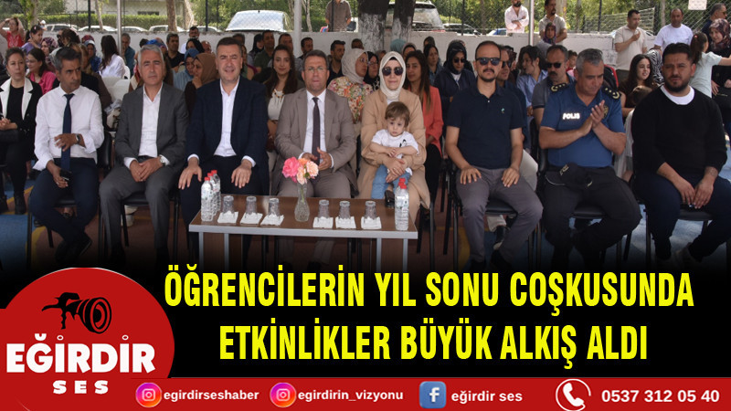 ÖĞRENCİLERİN YIL SONU COŞKUSUNDA ETKİNLİKLER BÜYÜK ALKIŞ ALDI