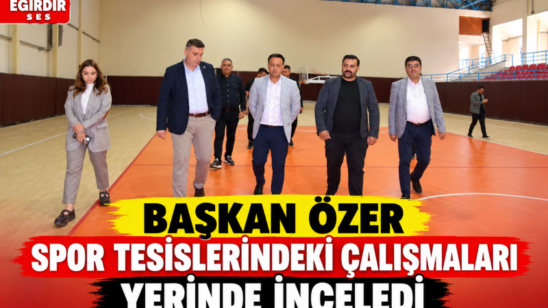 BAŞKAN ÖZER SPOR TESİSLERİNDEKİ ÇALIŞMALARI YERİNDE İNCELEDİ